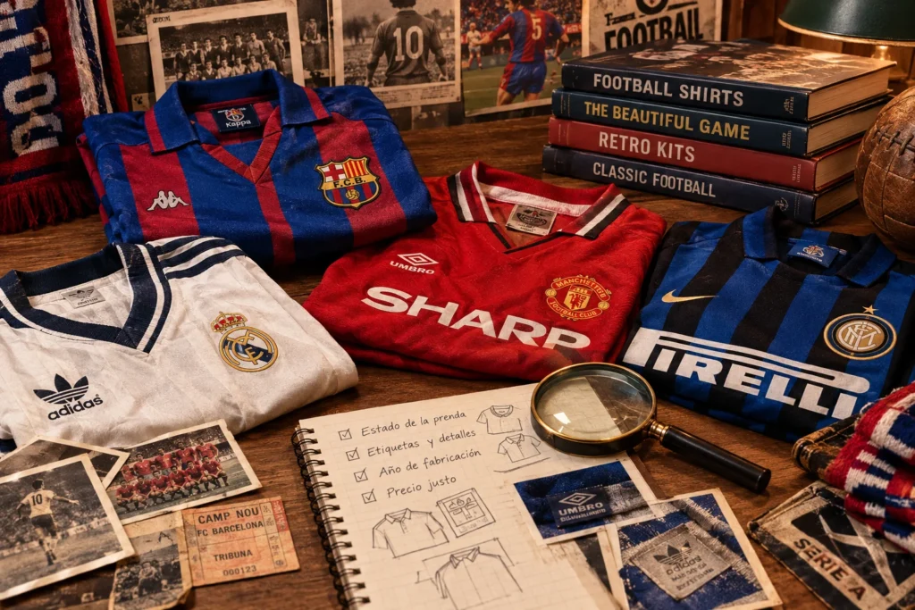 camiseta de futbol retro