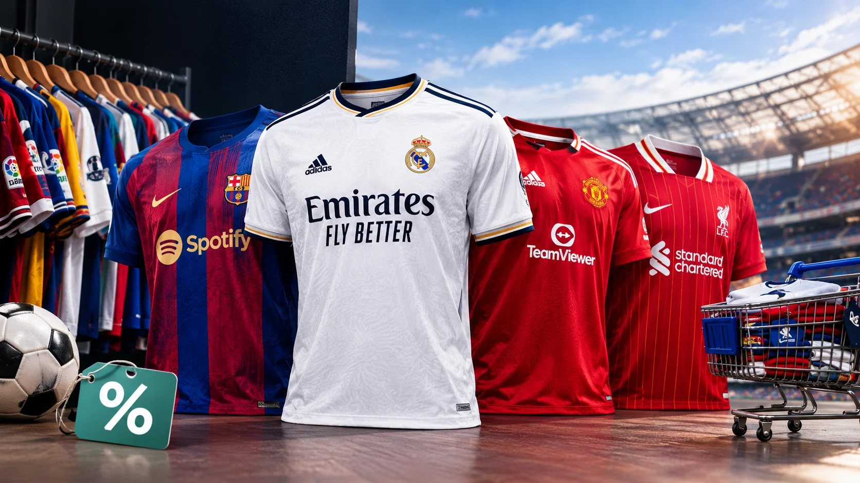 Camisetas de fútbol baratas