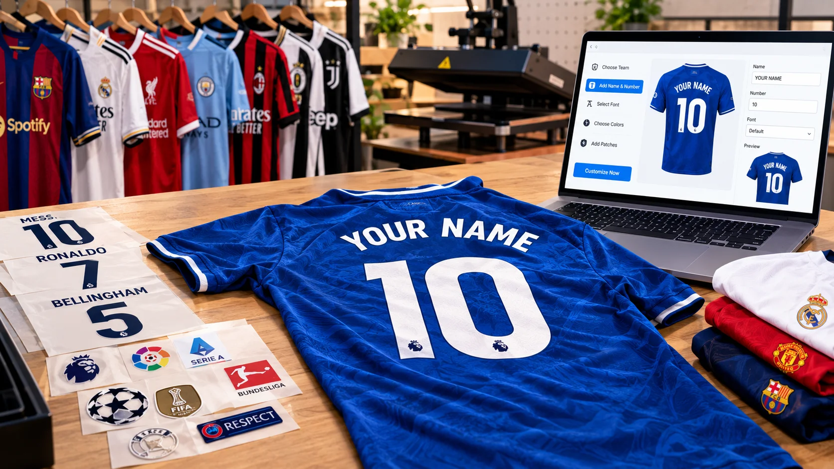 Camisetas de fútbol personalizadas